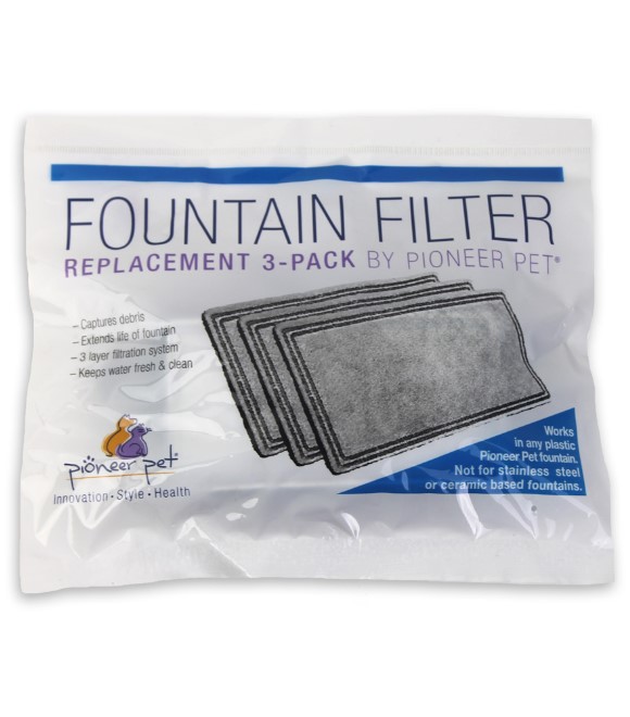 Pioneer Pet Fountain Filter Replacement 3Pk