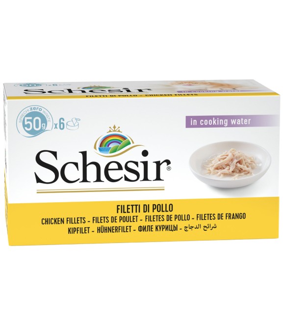 Schesir Can for Cat Chicken with Fillets 6x50g per pack