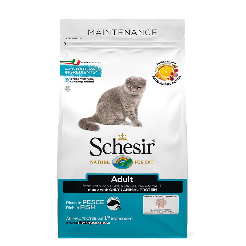Schesir Dry Line Con Maintenance with Fish For Adult Cats 400g