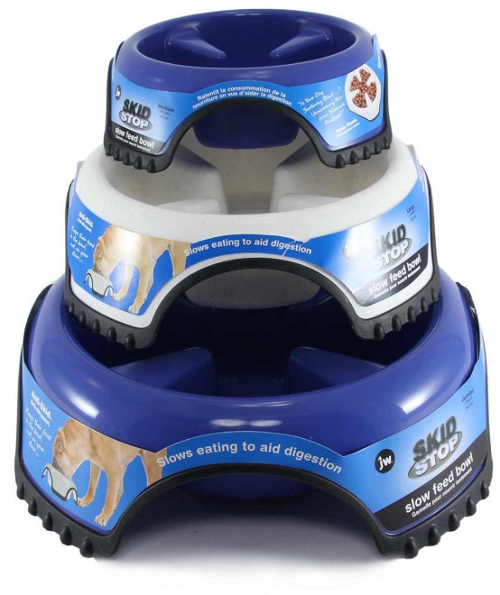 Skid Stop Slow Feed Bowl L