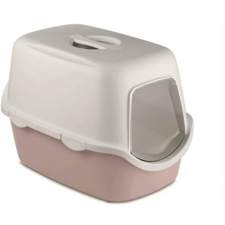 Stefanplast Cat Toilet Cathy Filter Powder Pink/White 56x40x40h Cm