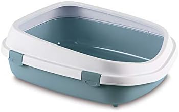 Stefanplast Cat Toilet Queen Steel Blue/White No Scoop 55x71x24.5 H Cm