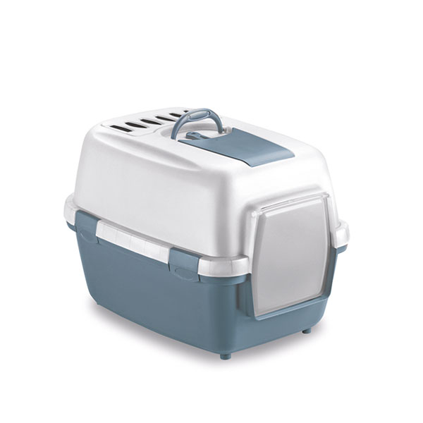 Stefanplast Cat Toilet Wiva Cat Steel Blue/White 55x40x40h Cm