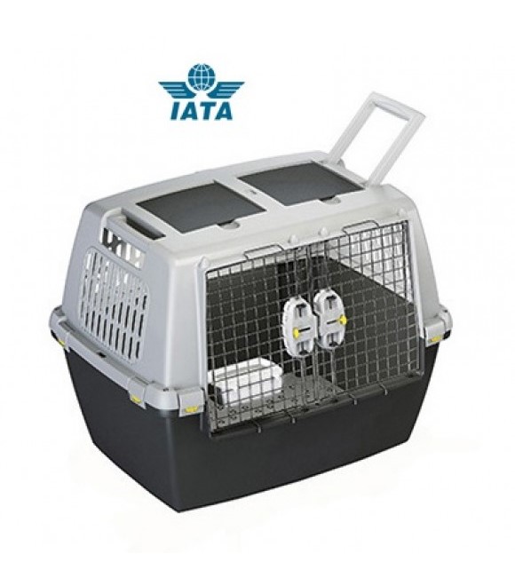 Stefanplast Pet Carrier Gulliver Touring Cm 80 In Box Dark G/Light G.80x60x62h Cm