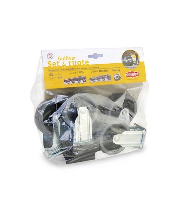 Stefanplast Set 4 Ruote Rotantion 360 Wheels Gulliver 4-5-6-7