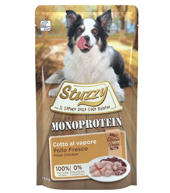Stuzzy Grain Free Monoprotein Dog Pouch Chicken 150g