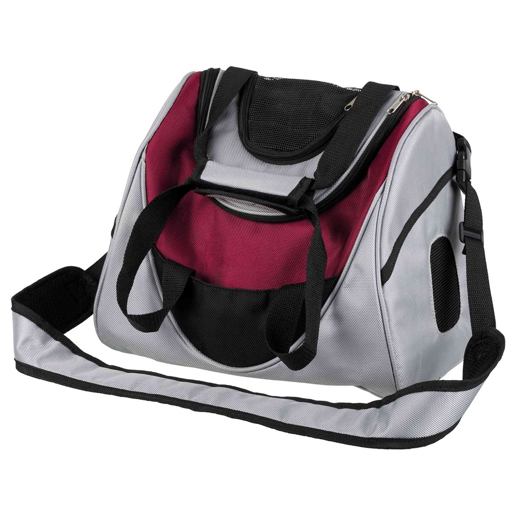 Trixie Mitch Front Carrier, 35— 28— 22 Cm, Silver/Berry