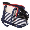 Trixie Theo Carrier, 22x26x41Cm , Dark Blue/White/Beige