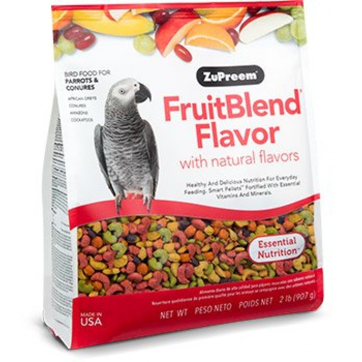 Zupreem Fruit Blend Flavor Bird Food for Parrots and Conures M/L 907g