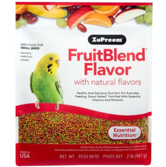 Zupreem Fruit Blend Flavor Bird Food for Small Birds 907g