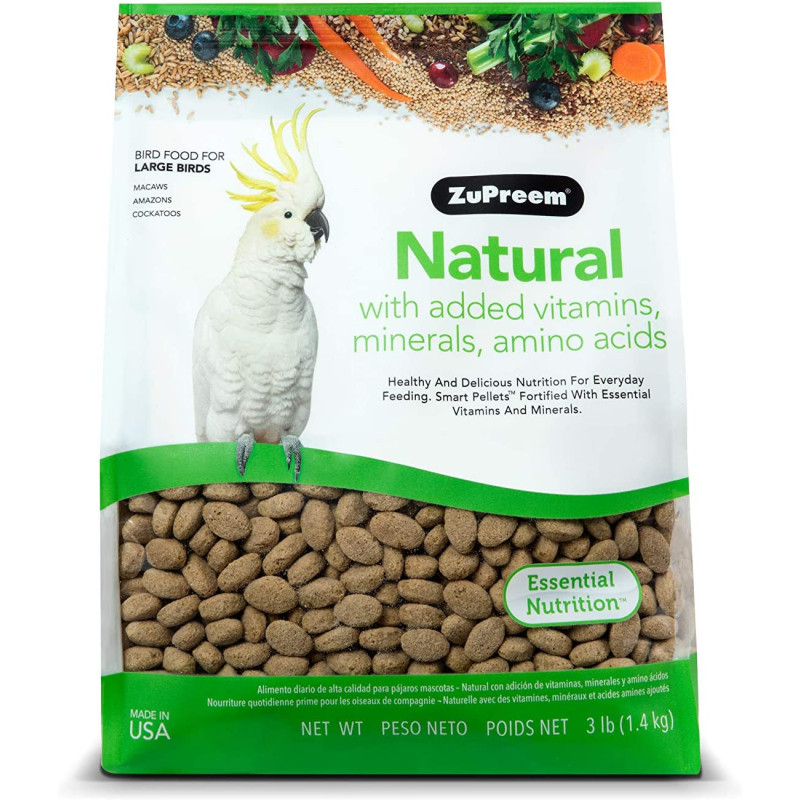 Zupreem Natural Bird Food for Large Birds 1.4 kg