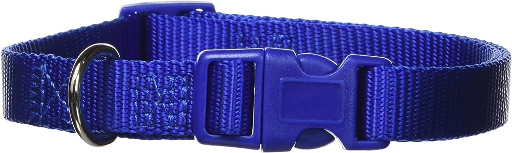 Zack & Zoey Nylon Collar 18 to 26-Inch, Nautical Blue