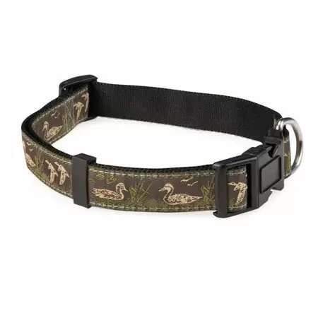 Zack &amp; Zoey Water Ways Collar, 14-20 Inch, Mallard