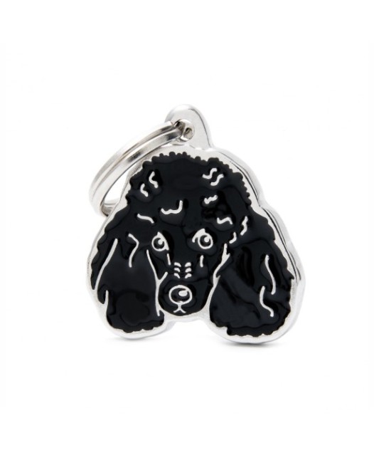 My Family Friends ID Tag - Black Poodle