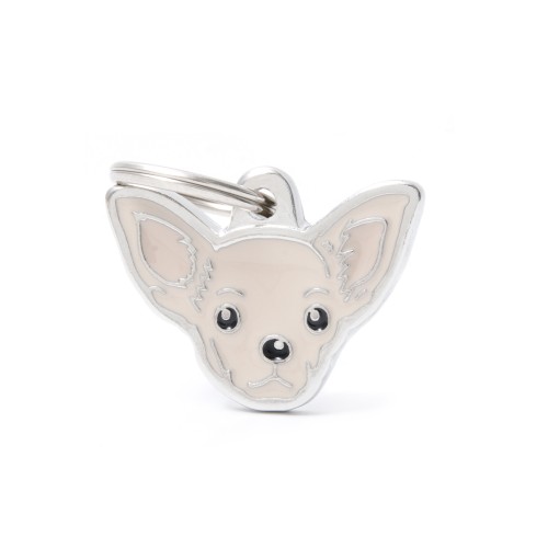 My Family Friends ID Tag - Cream Chihuahua
