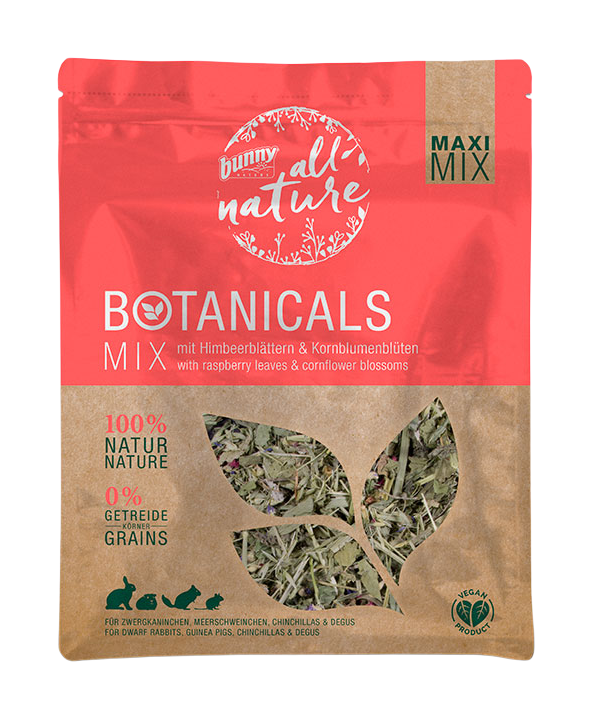 Bunny Nature Botanical  Maxi Mix with Raspberry Leaves and Cornflower Blossoms 400g