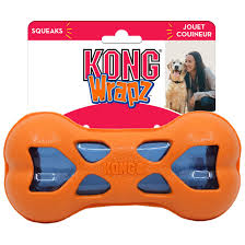 Kong Wrapz Bone Squeaks - Small