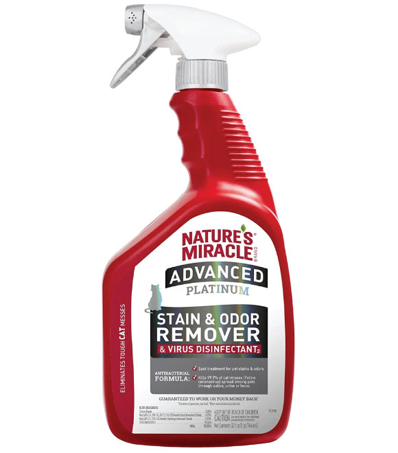 Nature's Miracle Advanced Platinum Stain &amp; Odor Remover For Cats 946Ml