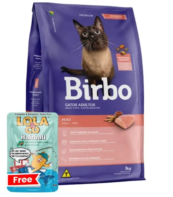 Birbo Premium Peru Turkey and Pavo Adult Cats 1Kg