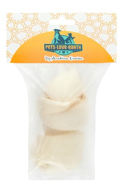 Pets.Love.Earth Denta fun knotted chewing bone, natural, 11cm, 50g