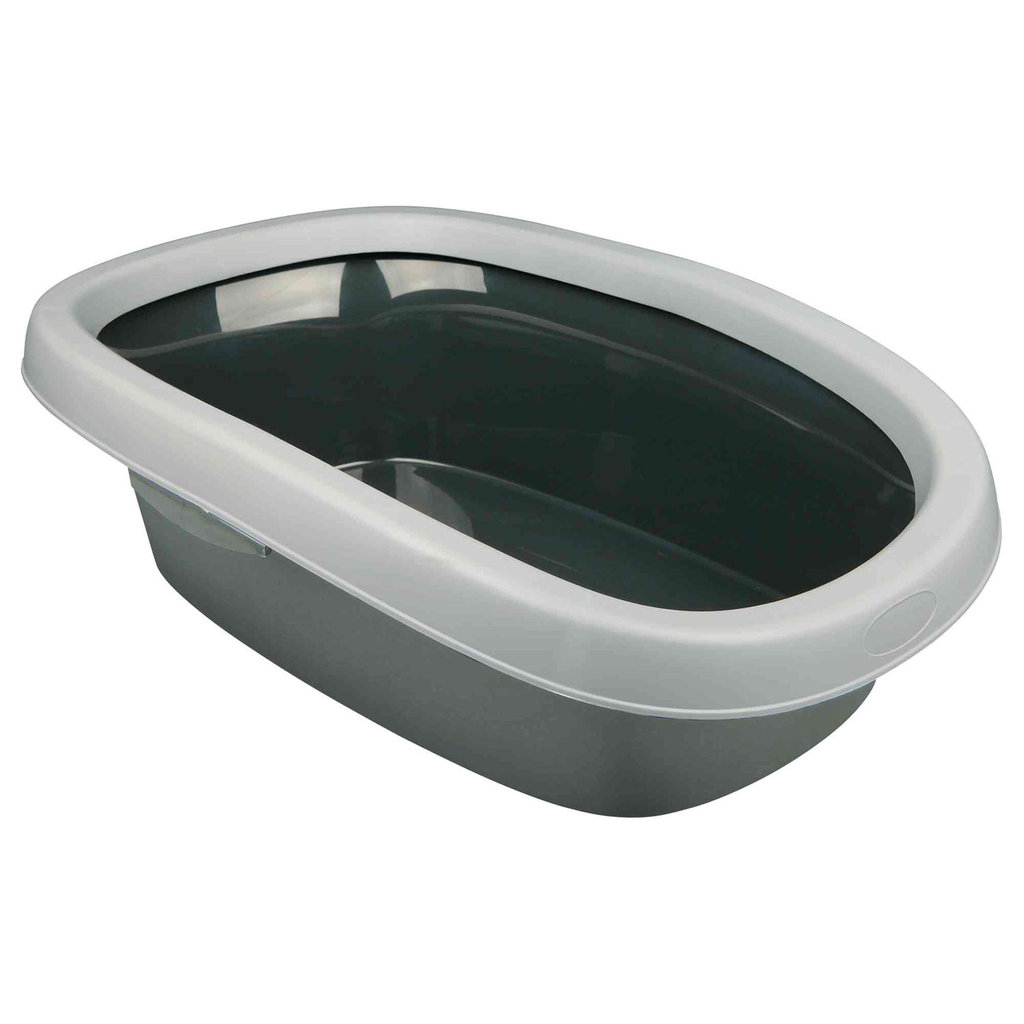 Trixie Carlo cat litter tray, with rim, 2: 38×17×58 cm, Blue/light grey