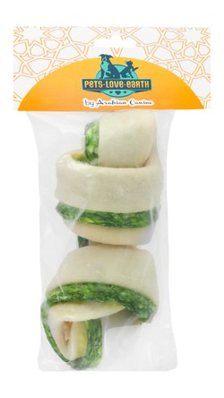 Pets.Love.Earth Denta Fun Knotted Spirulina Chewing Bone, 16 cm, 110 g