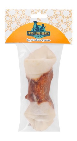Pets.Love.Earth Denta Fun Knotted Chicken Chewing Bone, 15 cm, 70 g