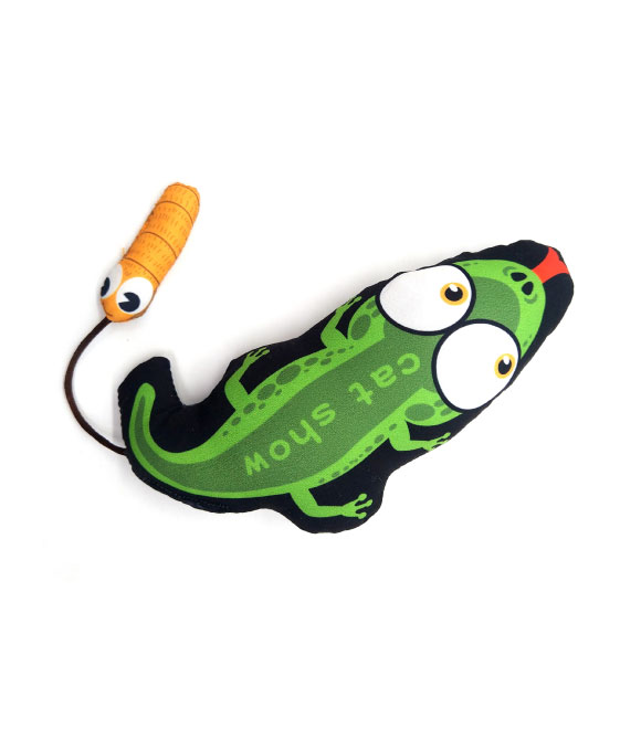 Pet Interest Crocodile 3D cat Toy with Silverline