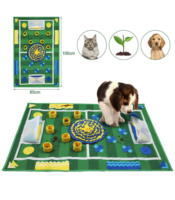 Pet Interest Football Field Dog Smelling Mat 100X65cm