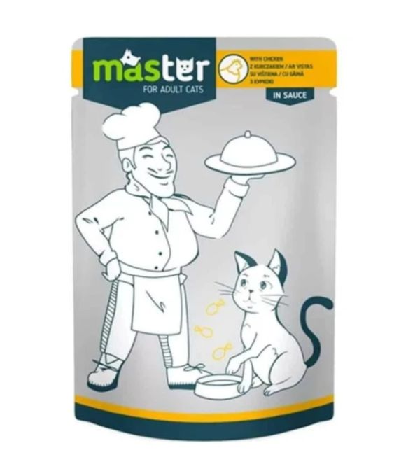 Pet Interest Master Cat Pouch Chicken Meat in Sauce 80g
