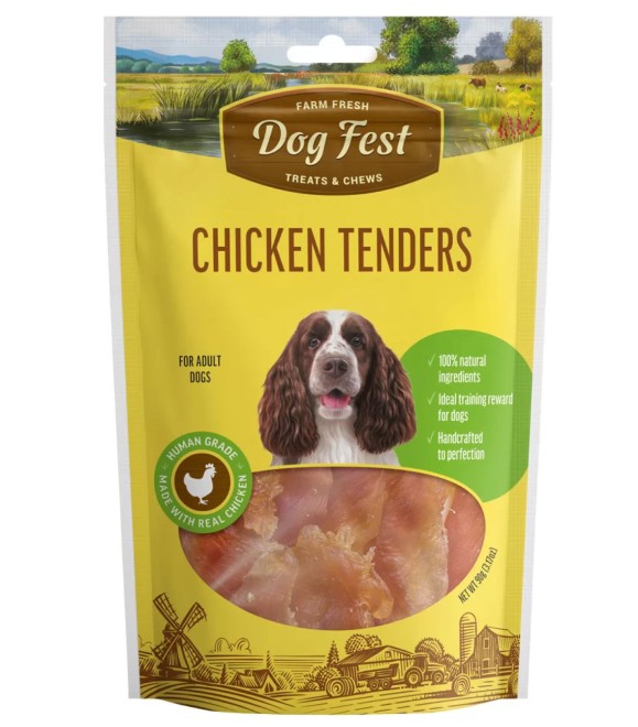 Dog Fest Farm Fresh Chicken Tenders 90g