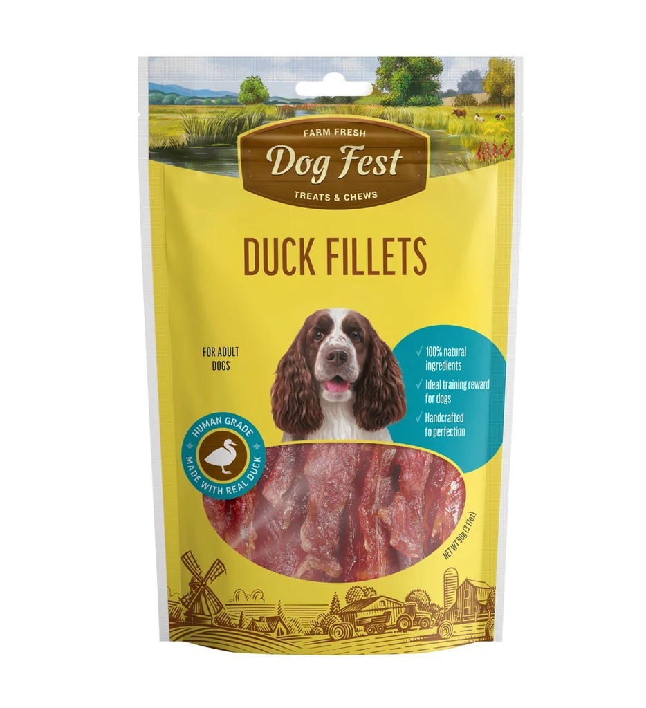 Dog Fest Farm Fresh Duck Fillets 90g