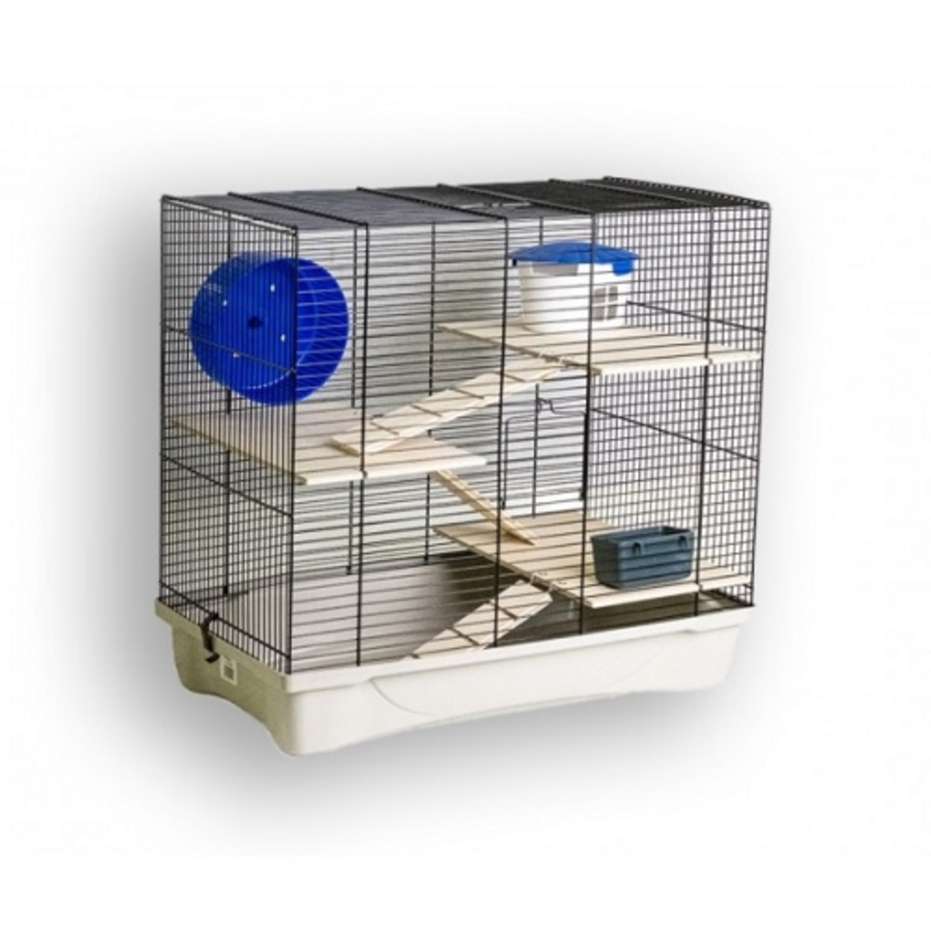 MPS Hamster Cage with Wood Accessories BlackSand