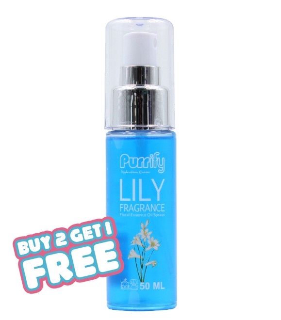 Purrify  Floral Essence Oil Spray Lily Fragrance 50Ml