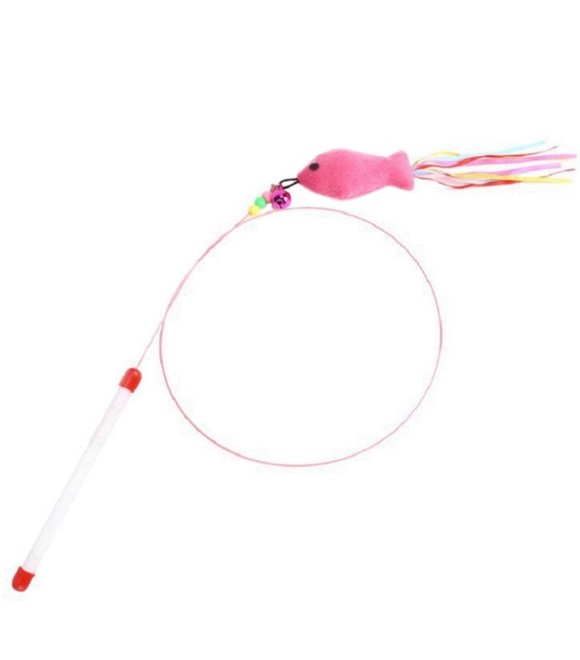 Pets.Love.Earth Cat Interactive Stick with Fish