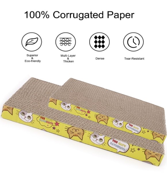 Pets.Love.Earth Oversized corrugated cat scratcher