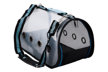 Pets.Love.Earth Pet backpack Transparent with Blue,Red,Black S