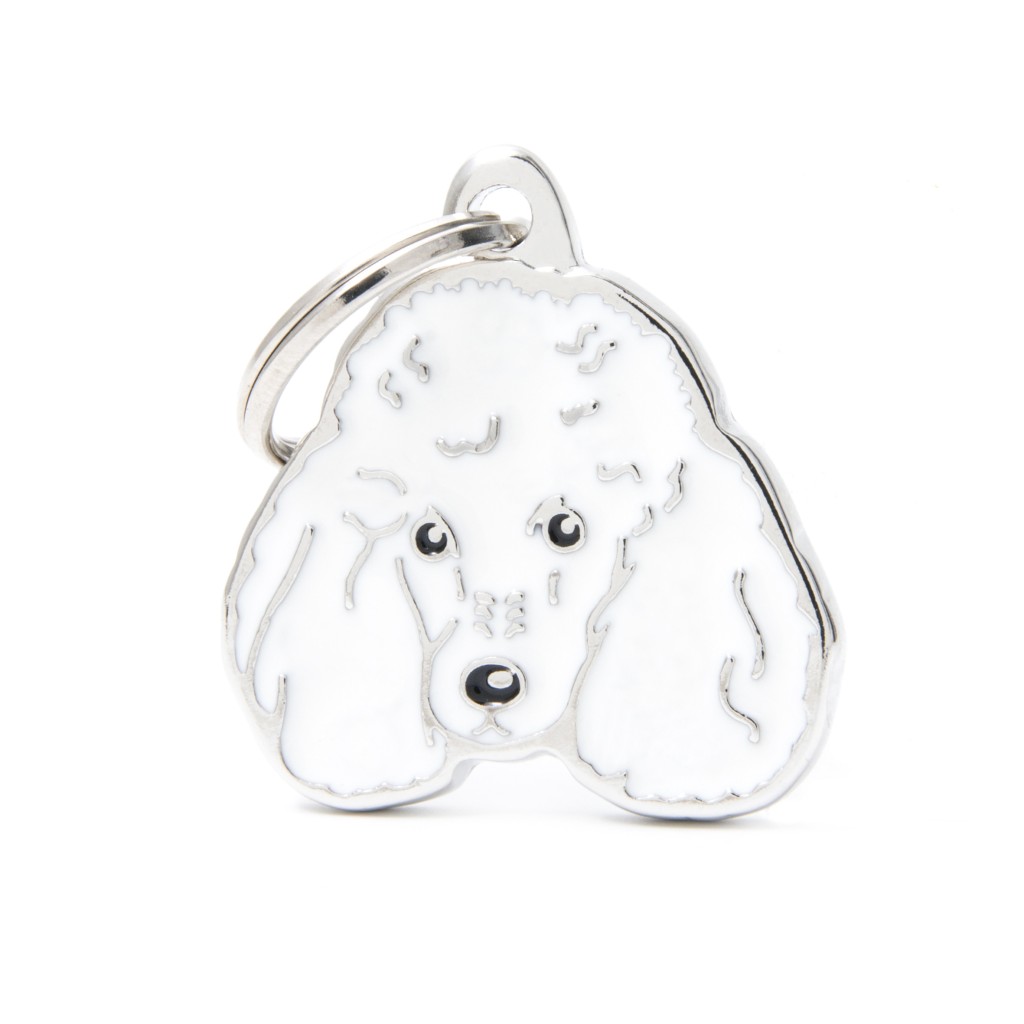 My Family Friends ID Tag - White Poodle