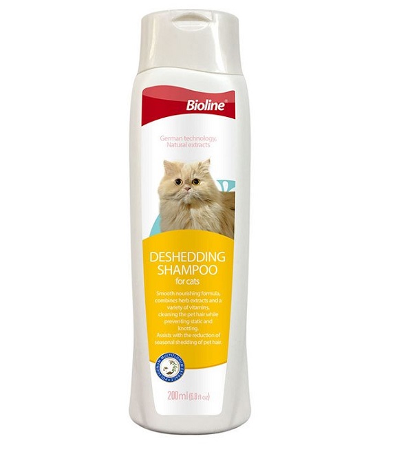 Bioline Deshedding Shampoo for Cats 200ml