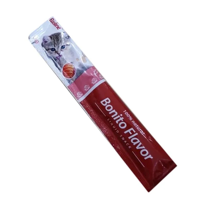Bioline Bonito Flavor Liquid Snack for Cats