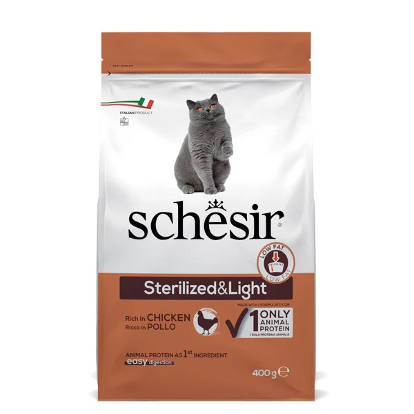 Schesir Dry Line Single Animal Protein with Chicken Sterilized & Light