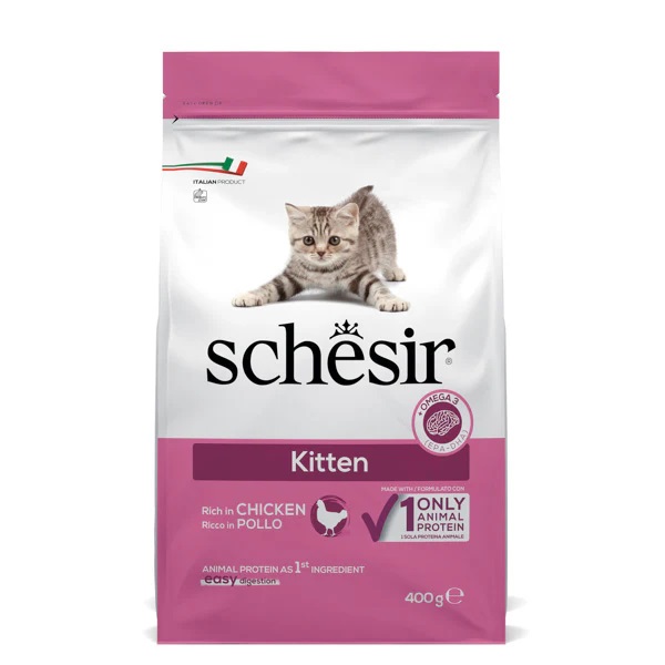 Schesir Dry Line Single Animal Protein with Chicken Kitten Formula