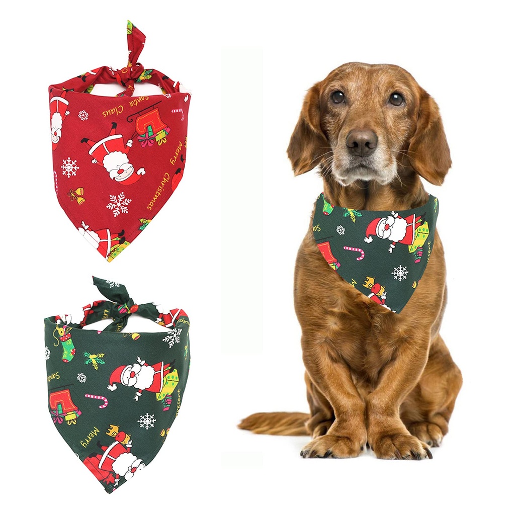 Pets.Love.Earth Christmas Santa Pet Bandana