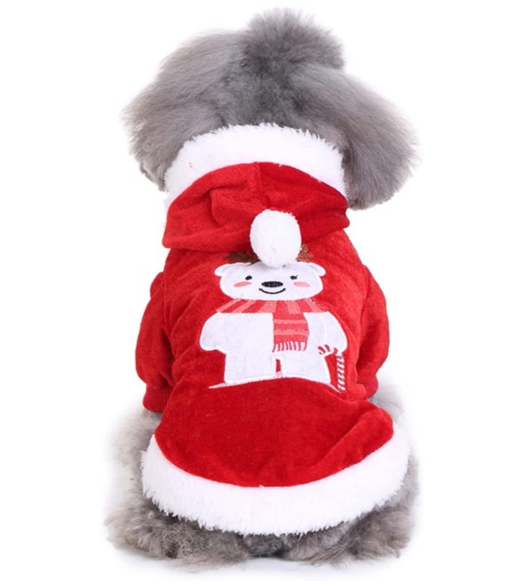 Pets.Love.Earth Embroidered Christmas Bear