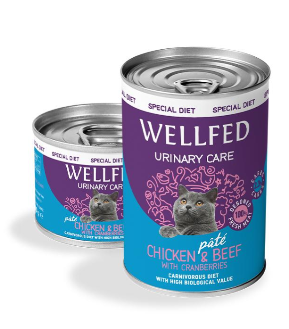 Pet Interest Wellfed Sterilized Chicken and Beef Urinary care Canned