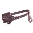 Pets.Love.Earth Adjustable Leather Muzzle Anti Bark