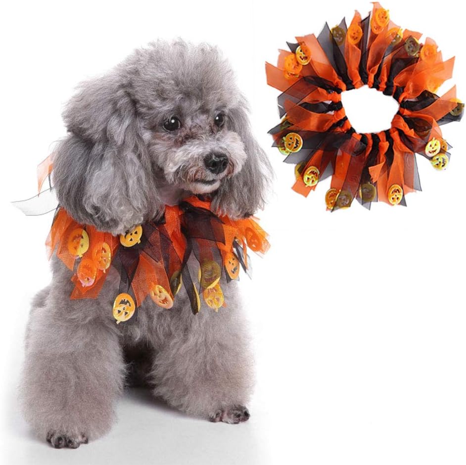 Pets.Love.Earth Halloween Ribbon Scarf for Pets