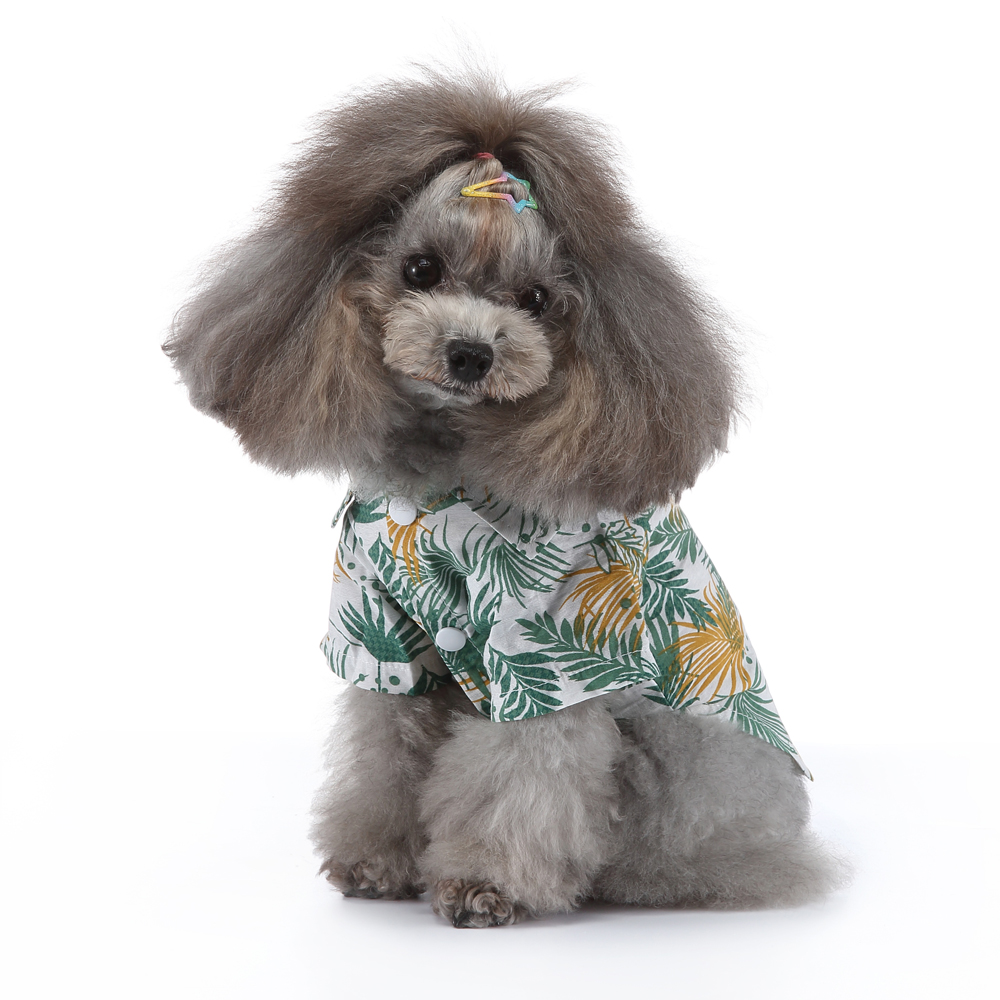 Pets.Love.Earth Hawaiian Summer Shirt White
