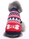 Pets.Love.Earth Letter Pet Sweater Blue