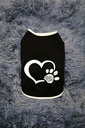 Pets.Love.Earth Love Paw Vest Black